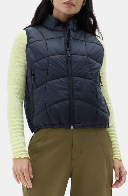 Halfdays Claude Water Repellent Quilted Vest in Black at Nordstrom, Size X-Small