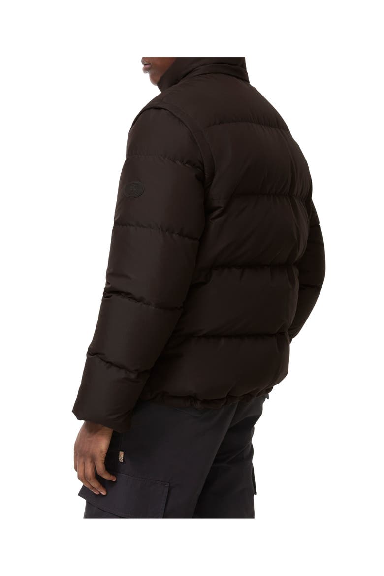Detachable Sleeve Bideford Puffer Jacket, Alternate, color, Chocolate brown