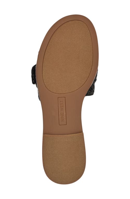 Shop Nine West Pappy Slide Sandal In Black
