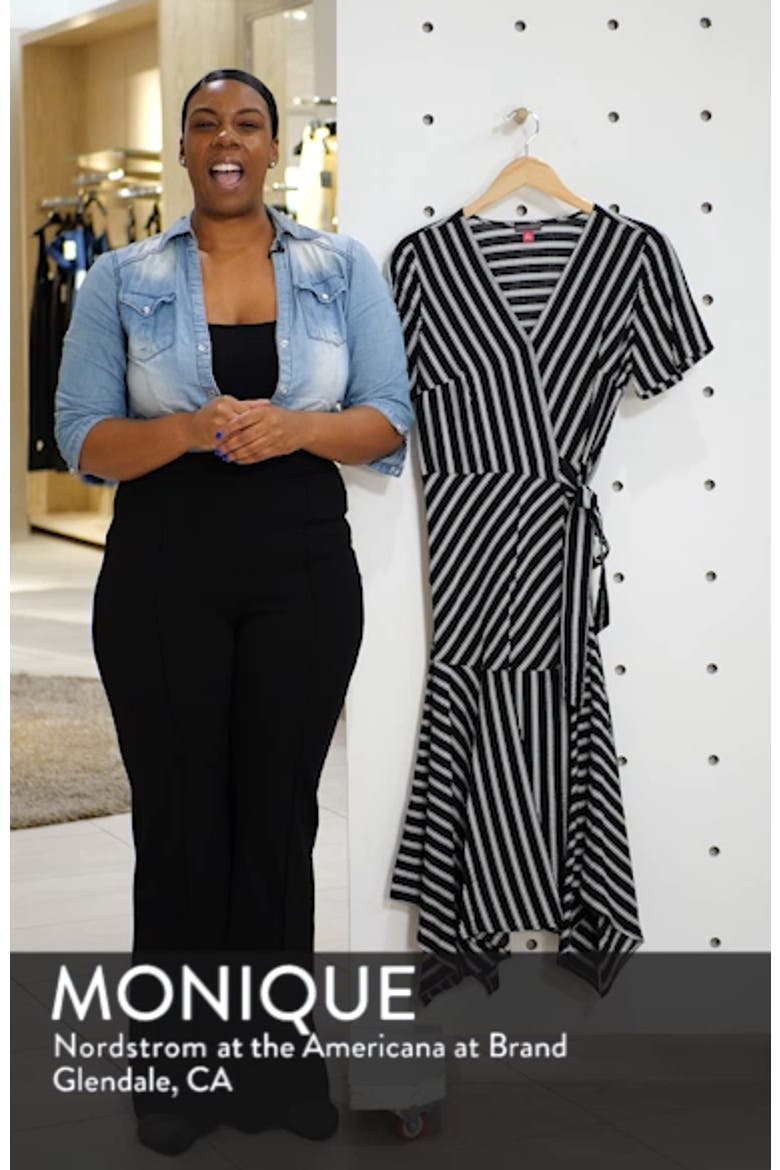 Playful Stripe Wrap Dress video