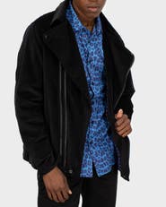 Lords of Harlech Rocky Velvet Biker Jacket