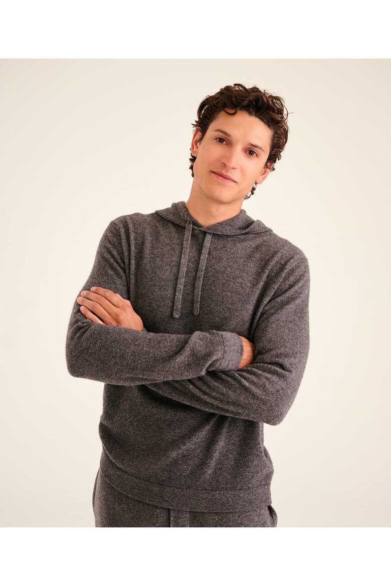 Off-Duty Cashmere Hoodie, Main, color, Granite