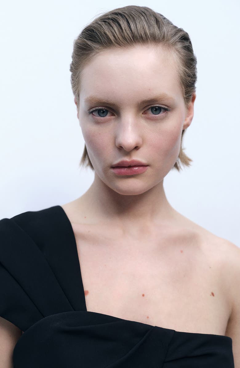 MANGO Asymmetric Wide Leg Jumpsuit, Alternate, color,