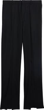 Bottega Veneta Light Wool Grain de Poudre Straight Leg Pants
