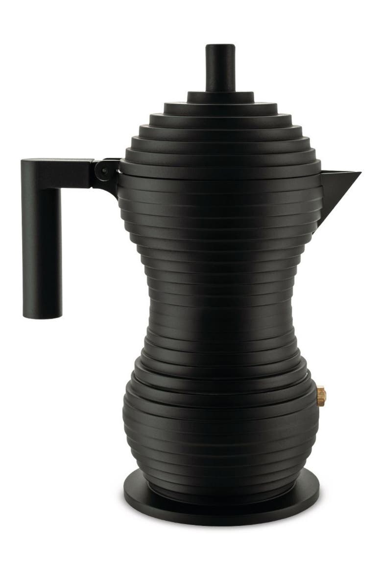 Pulcina 3-Cup Espresso Coffee Maker, Main, color, BLACK MATTE