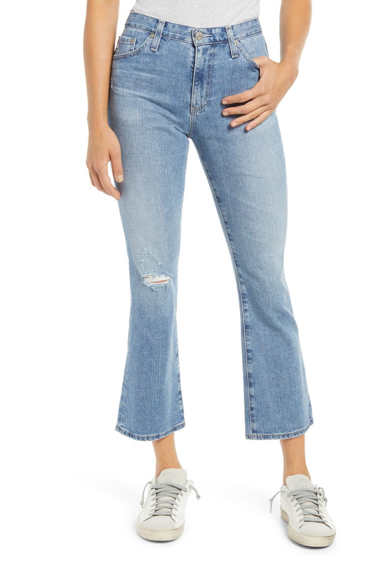 Jeans Jodi Ripped Crop Flare Jeans, Main, color, 22 YEARS SUCCES