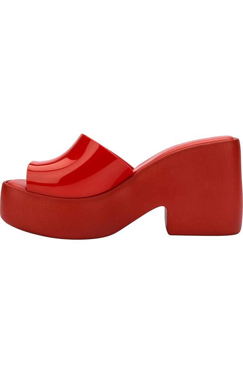 Melissa Posh Platform Slide Sandal, Alternate, color, Red