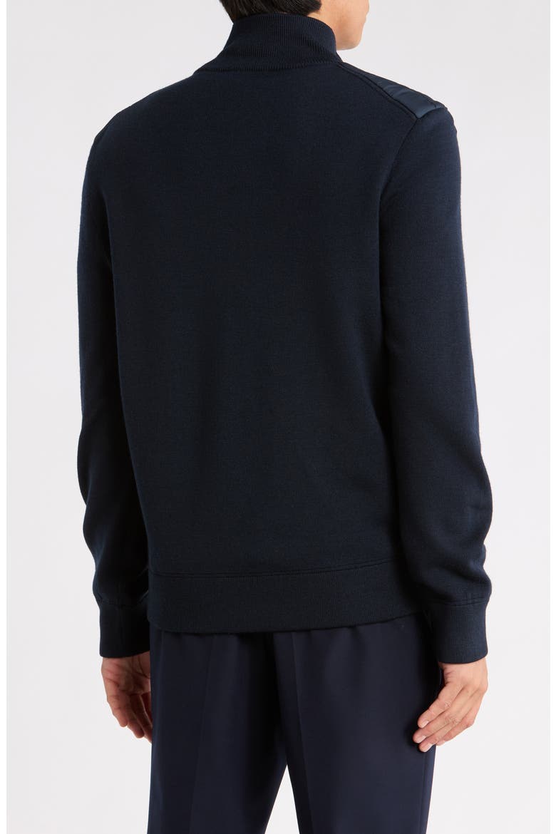 Hernesto Mixed Media Jacket, Alternate, color, DARK BLUE