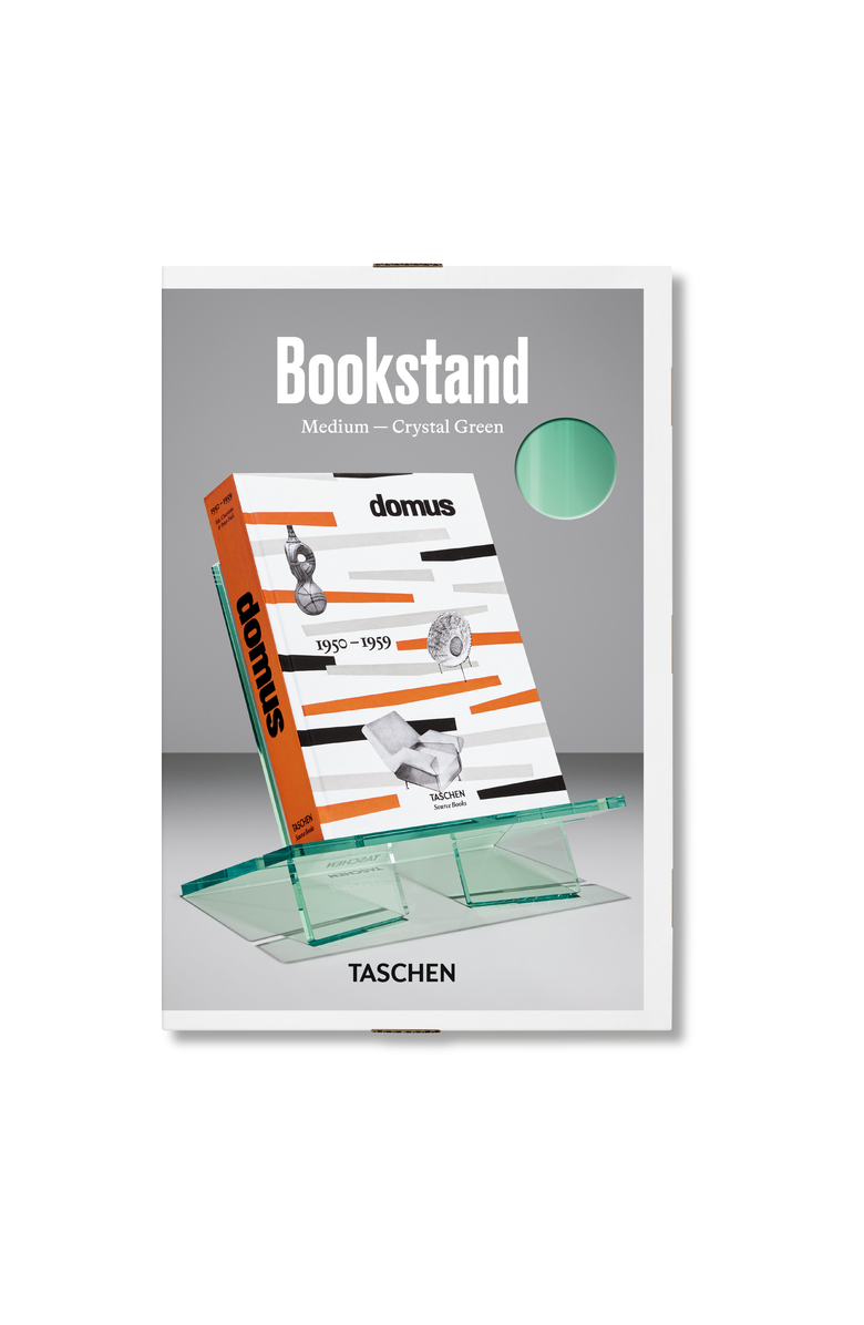 Taschen Bookstand. Medium. Crystal Green, Main, color, Multicolor