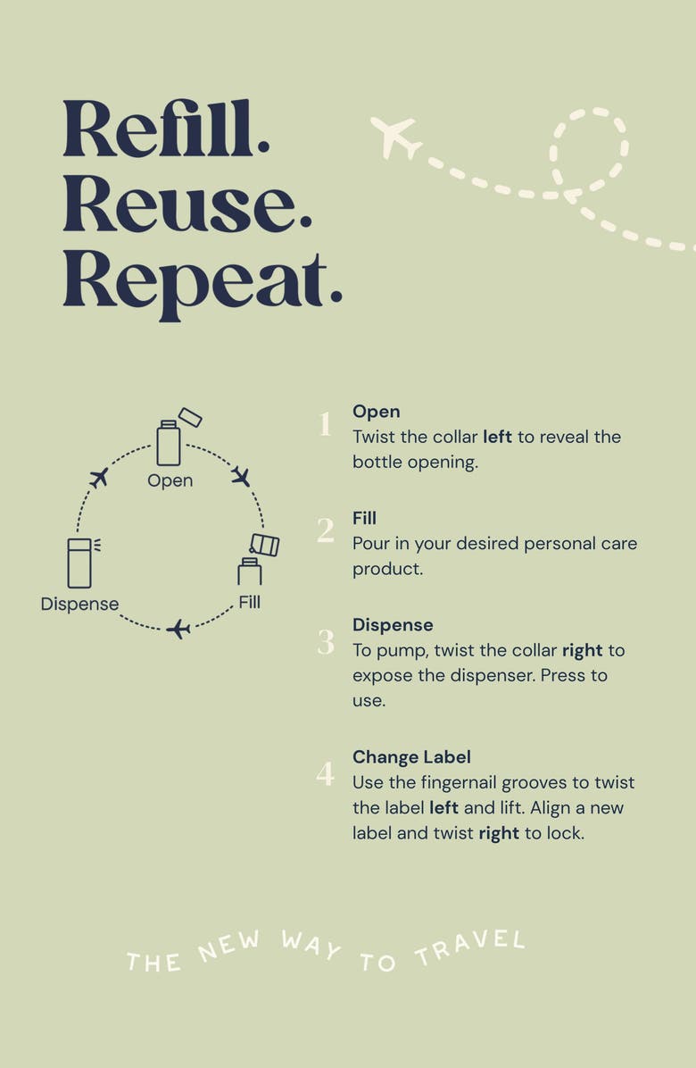 PakAway All-Inclusive Set of 5 Travel-Size Bottles, Alternate, color,