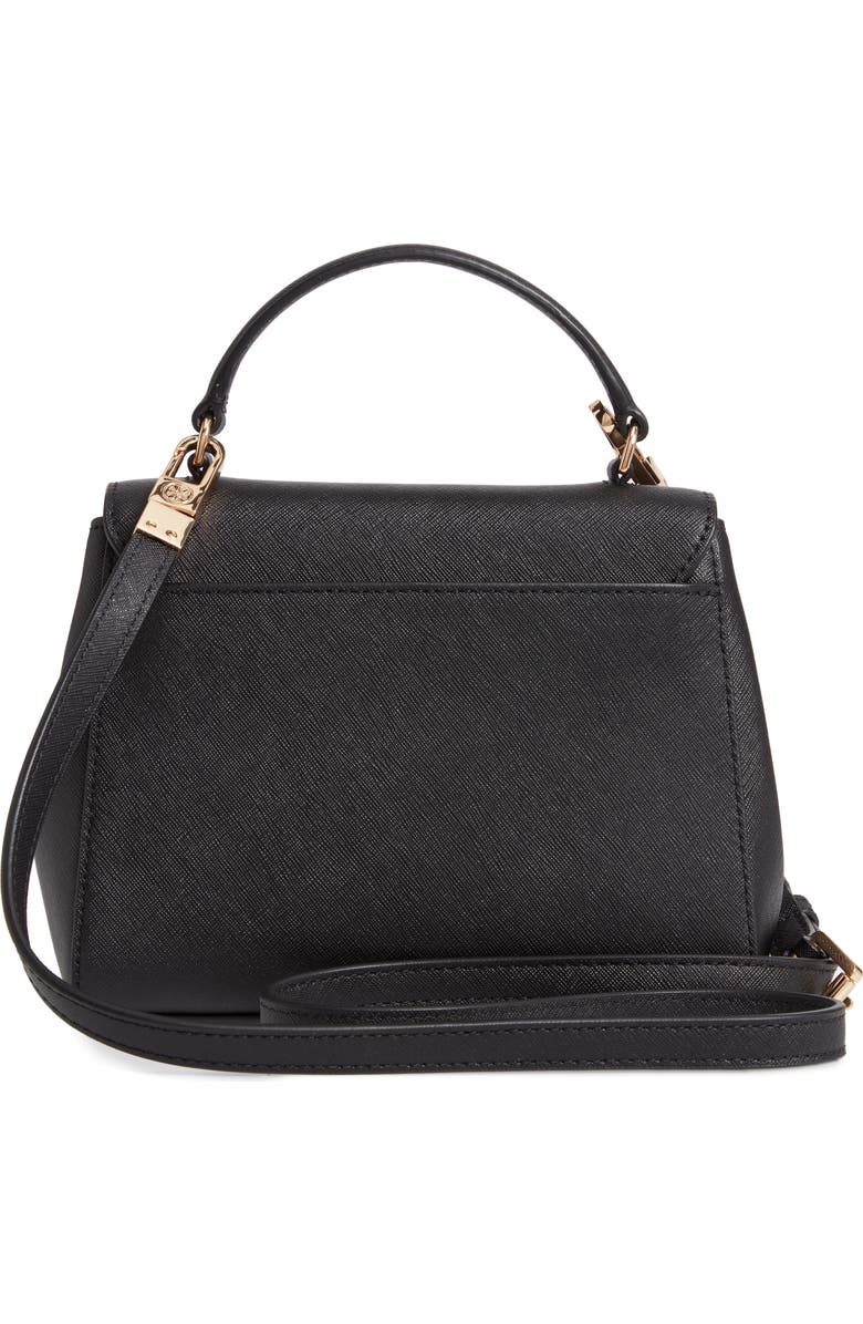 Tory Burch Small Robinson Saffiano Leather Top Handle Satchel, Alternate, color,