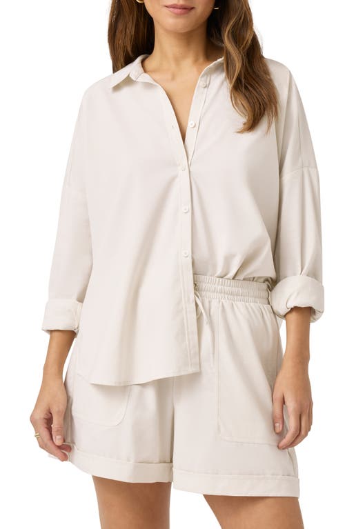 SPLENDID SPLENDID X @CELLAJANEBLOG POPLIN BUTTON-UP SHIRT 