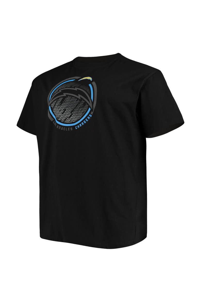 Men's Fanatics Branded Black Los Angeles Chargers Big & Tall Color Pop T-Shirt, Alternate, color, Black