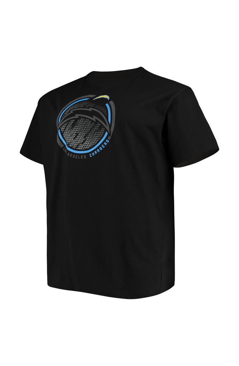 FANATICS Men's Fanatics Branded Black Los Angeles Chargers Big & Tall Color Pop T-Shirt, Alternate, color, 