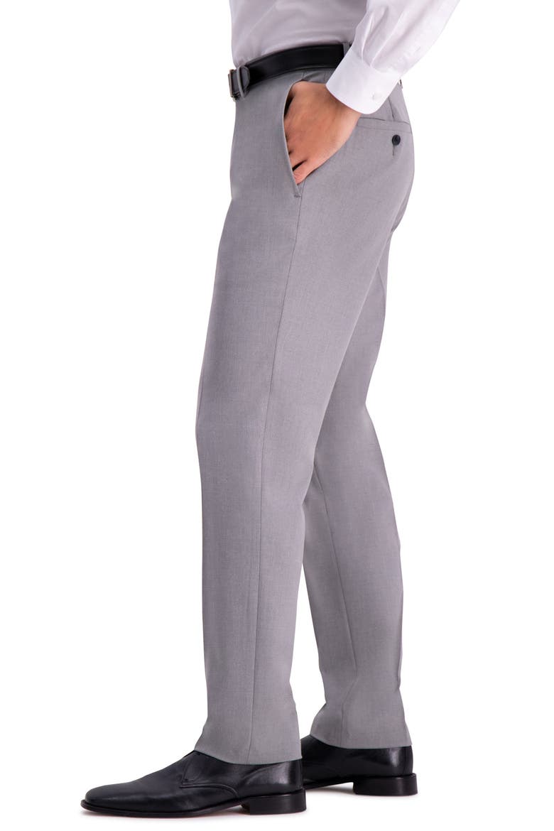 Reaction 4-Way Stretch Slim Fit Dress Pants, Alternate, color, GREY