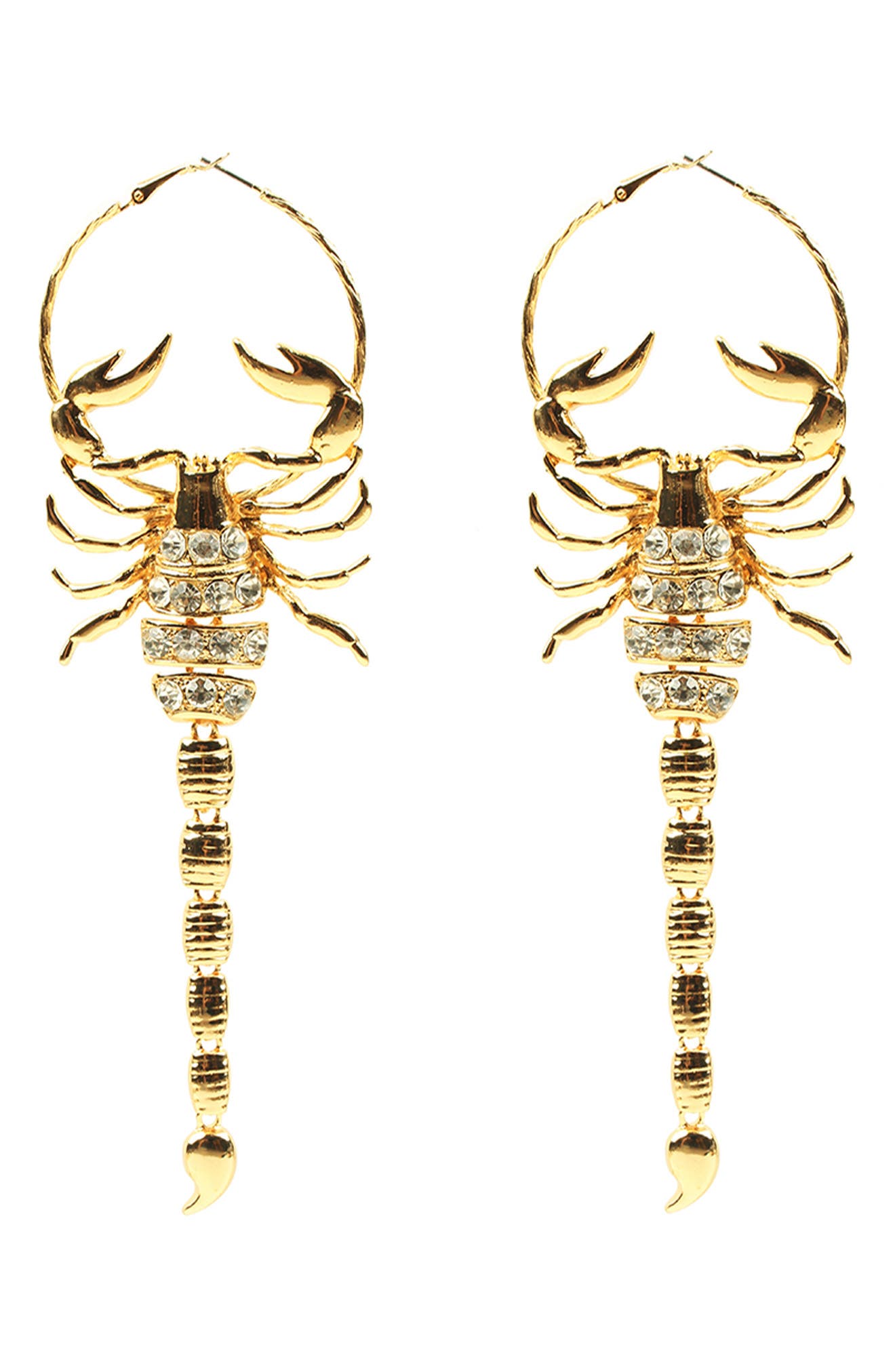EYE CANDY LOS ANGELES Scorpion Drop Earrings