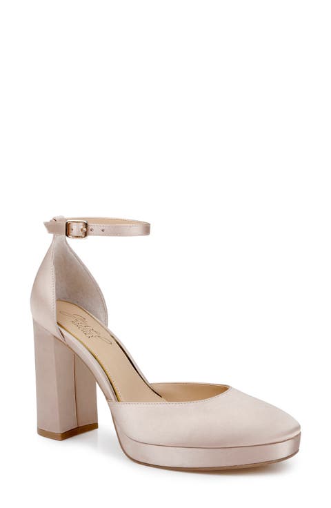 Stephanie Ankle Strap Platform Pump (Women)