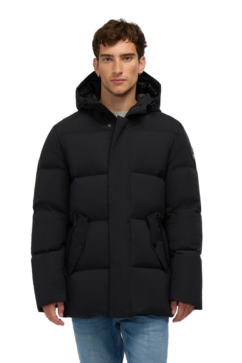 Knox Midweight Puffer Jacket, Main, color, Black