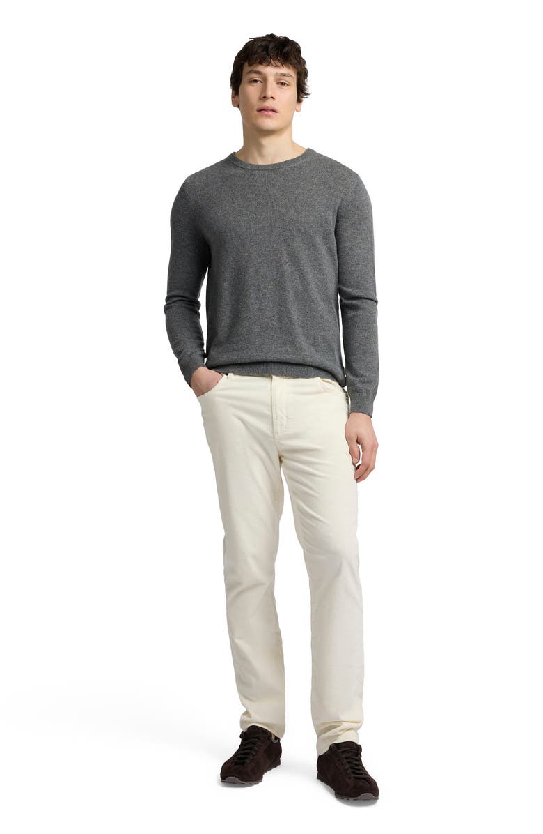 Onia Crewneck Cashmere Sweater, Main, color, Heather Charcoal