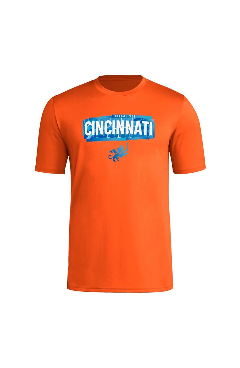 adidas Men's adidas Orange FC Cincinnati Local Pop AEROREADY T-Shirt, Alternate, color, Orange