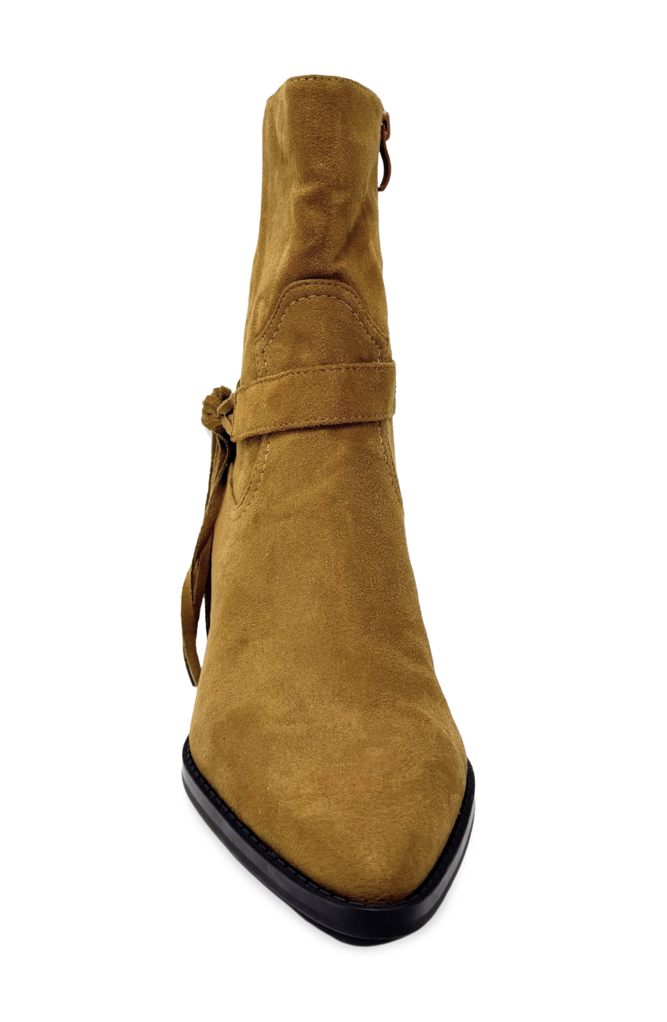 Zonia Faux Leather Bootie, Alternate, color, TAN