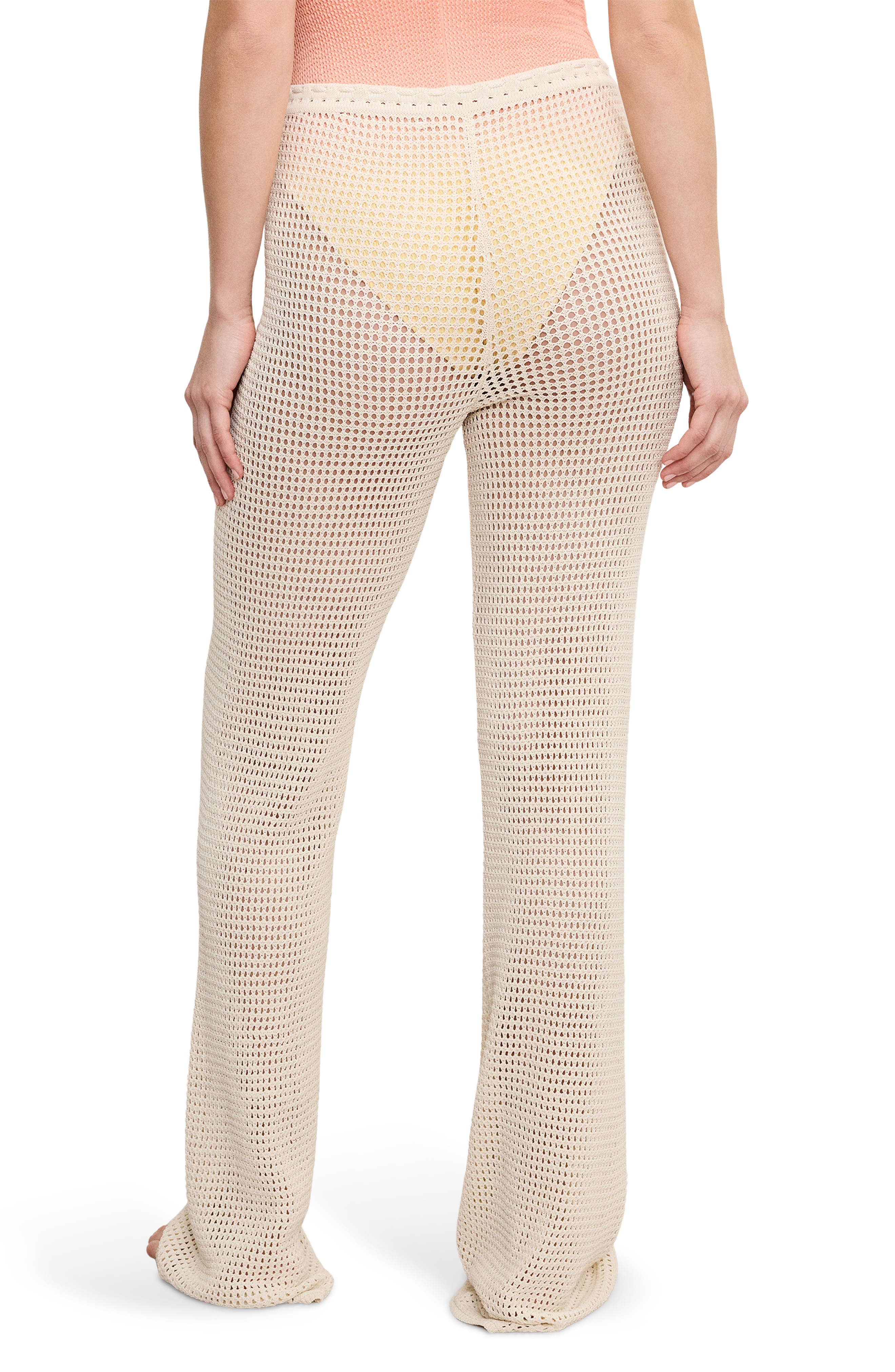 Open Knit Cover-Up Pants - image 2