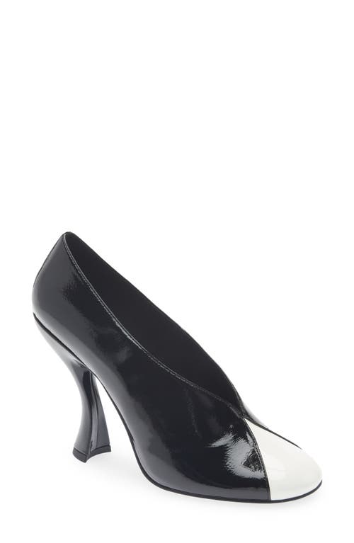 Jeffrey Campbell Amusing Pump in Black White Patent at Nordstrom, Size 7.5