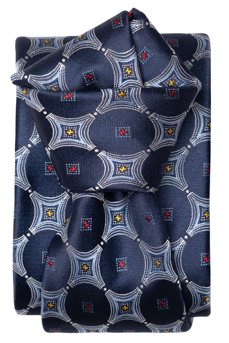 Zuccari - Silk Jacquard Tie for Men, Alternate, color, Blue
