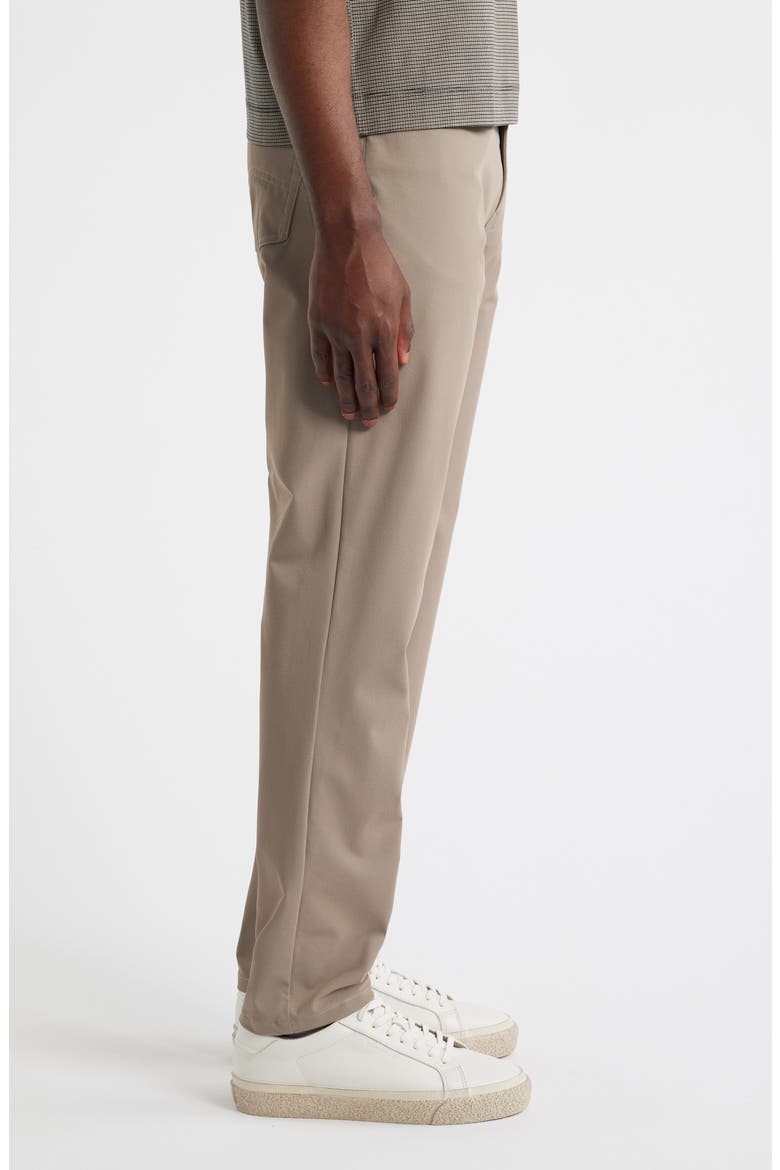 Techno Five-Pocket Straight Leg Stretch Twill Pants, Alternate, color, SOLID LIGHT/ PASTEL BEIGE