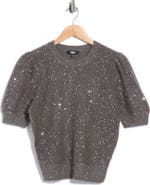 PAIGE Gladiolus Sequined Puff Sleeve Sweater