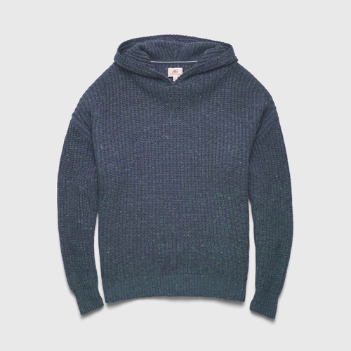 Surfside Supply Co. Stan Knit Hooded Sweater In Navy Heather