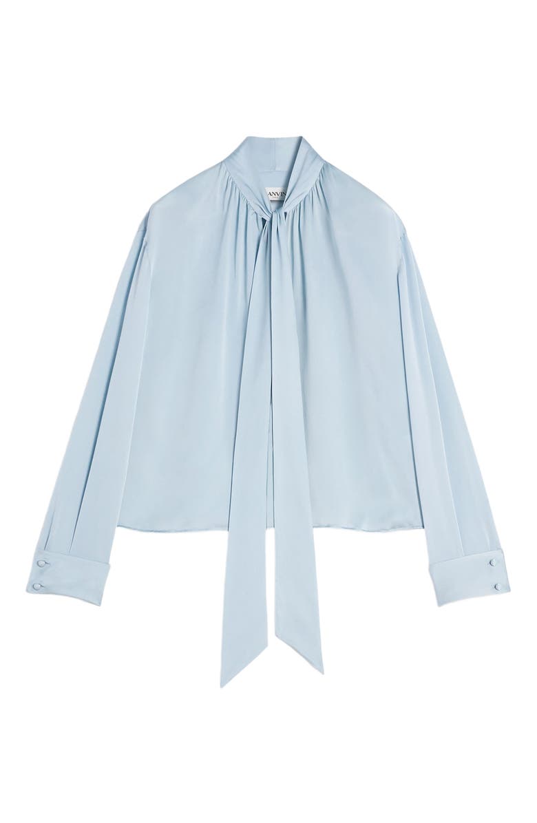 Lanvin Ascot Collar Blouse, Alternate, color, 