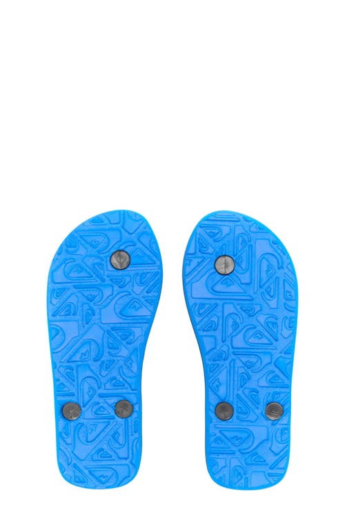Shop Quiksilver Kids' Moncata Core Flip Flop In Imperial Blue