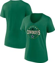 FANATICS Women's Fanatics Branded Green Dallas Cowboys Lucky Celtic V-Neck T-Shirt