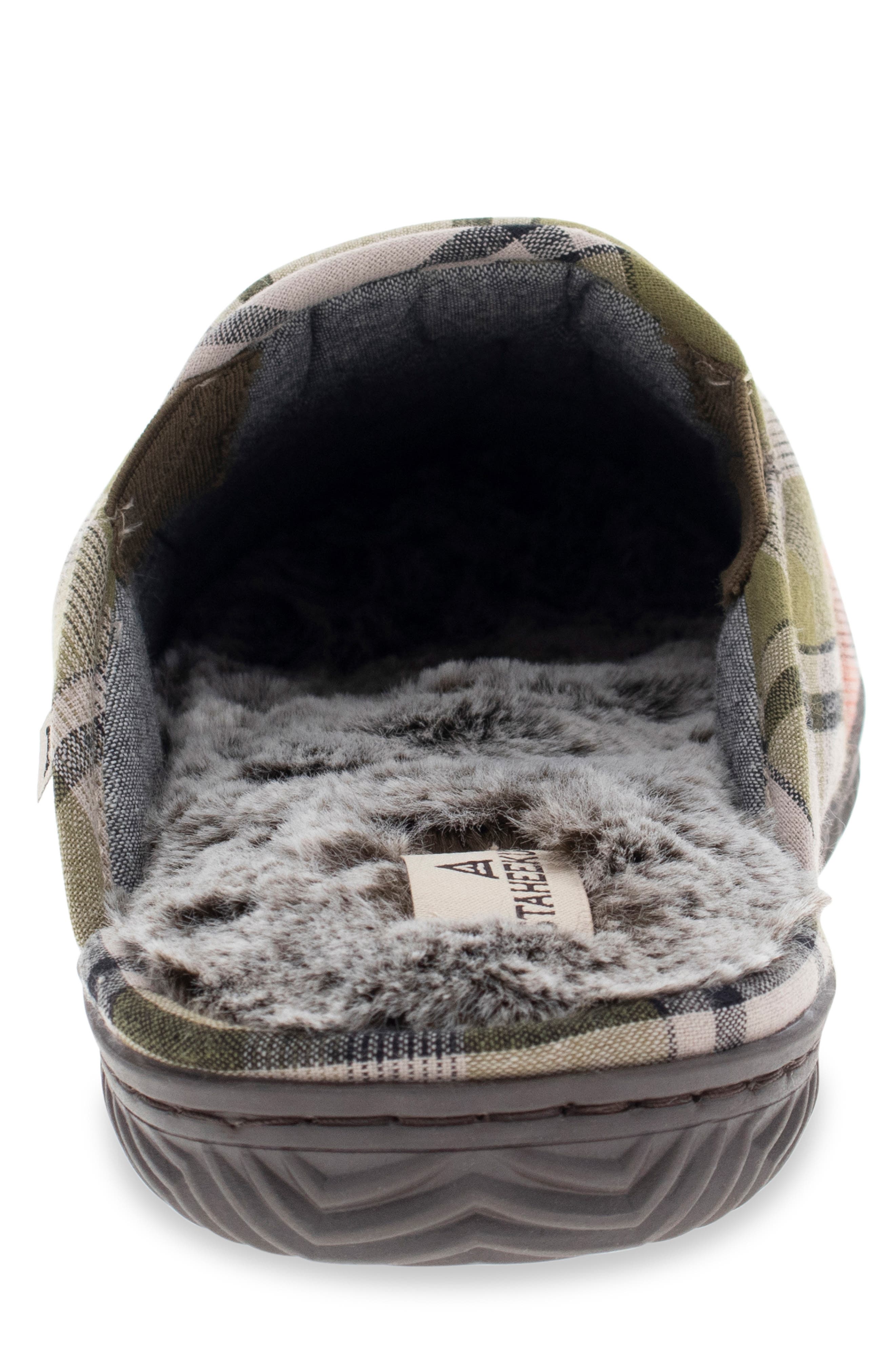 Staheekum Cobain Plaid Faux Fur Slipper, Alternate, color, Multi