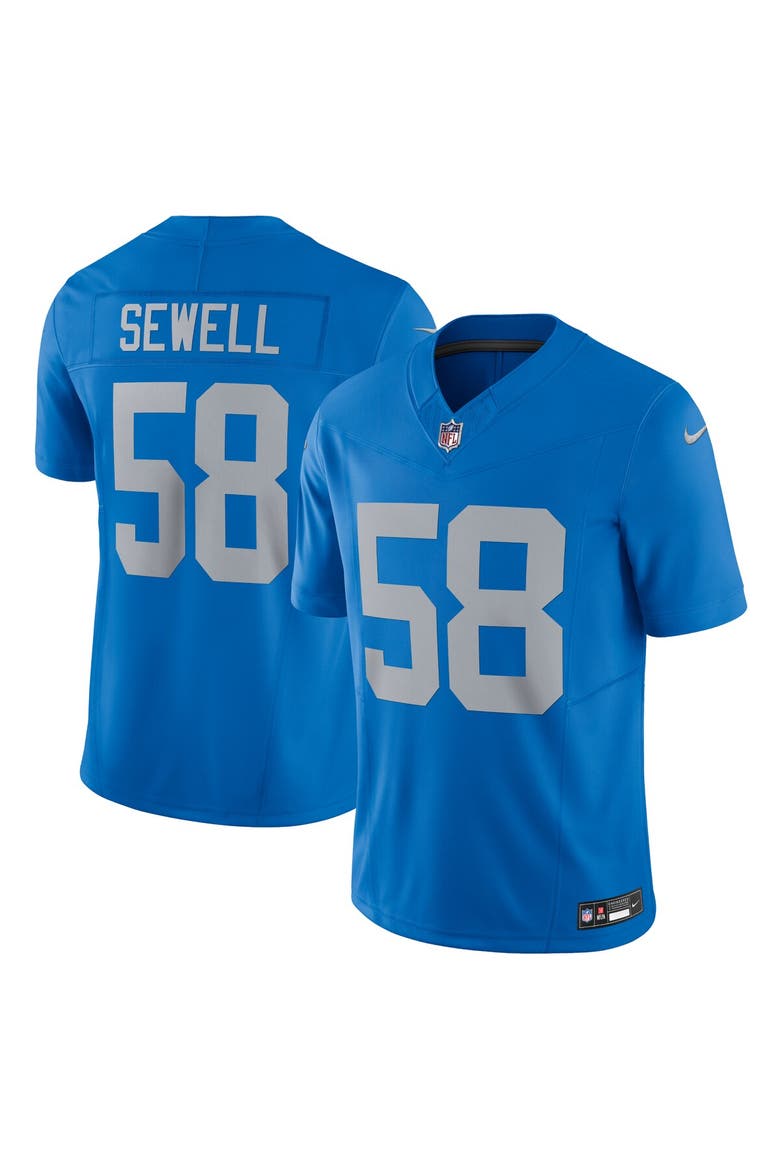 Men's Nike Penei Sewell Blue Detroit Lions Vapor F.U.S.E. Alternate Limited Jersey, Main, color, Blue