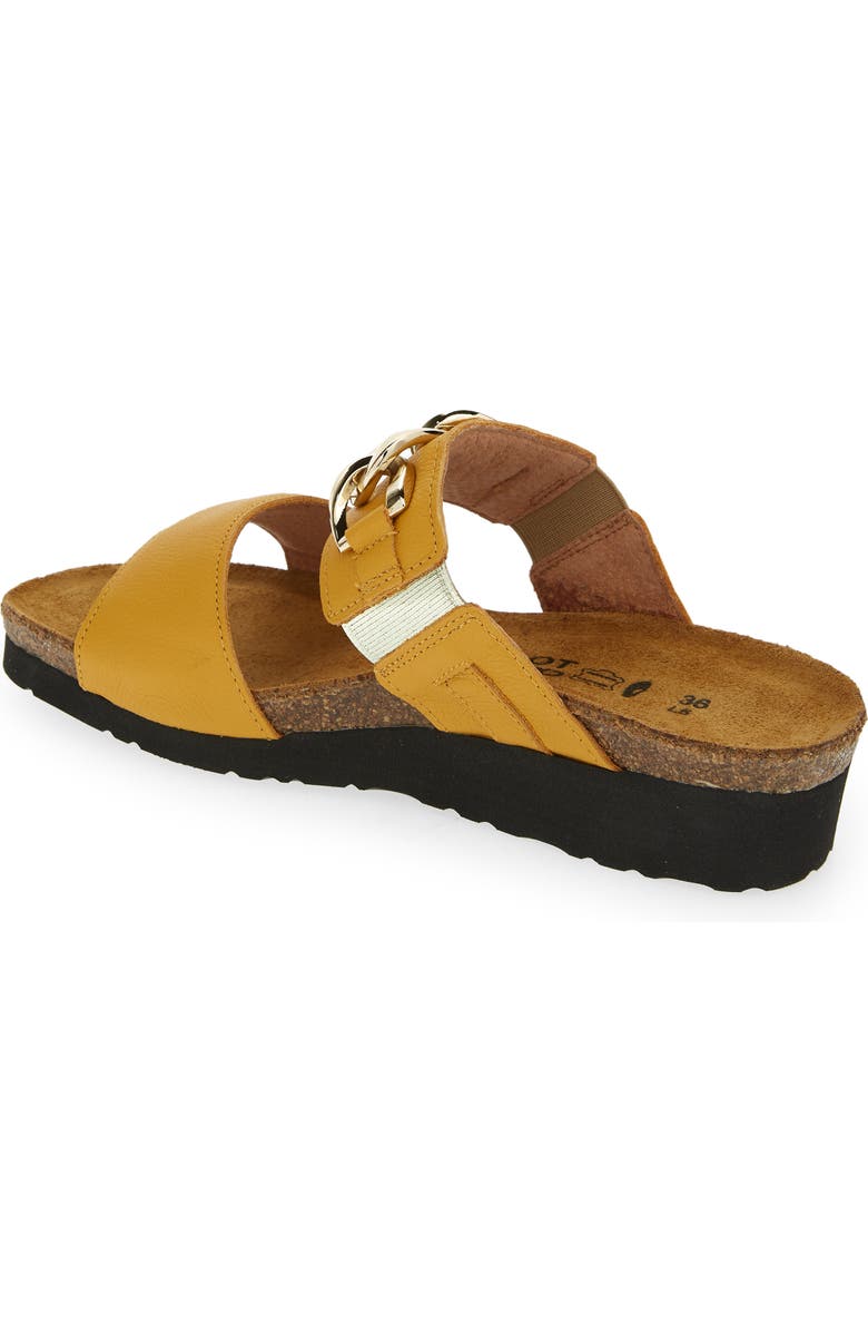 Naot Victoria Wedge Slide Sandal, Alternate, color, Marigold Leather