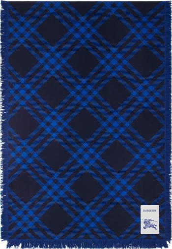 Burberry Wide Check Wool Silk Scarf | Nordstrom