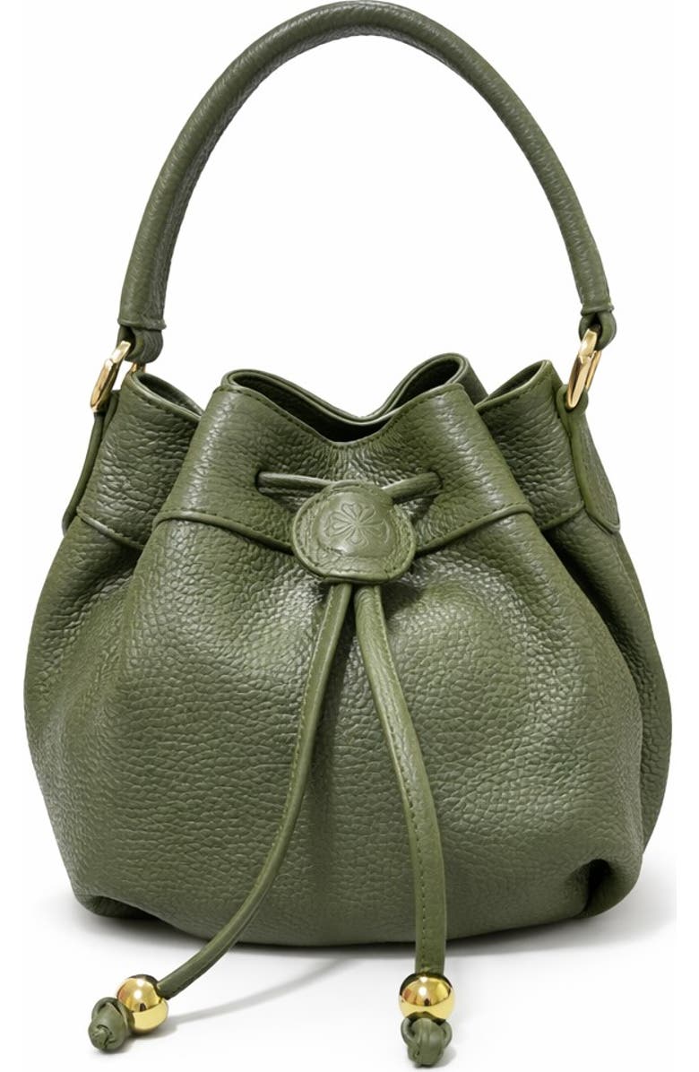 ROSZUAR Sienne Luxury Bucket Handbag, Main, color, Olive