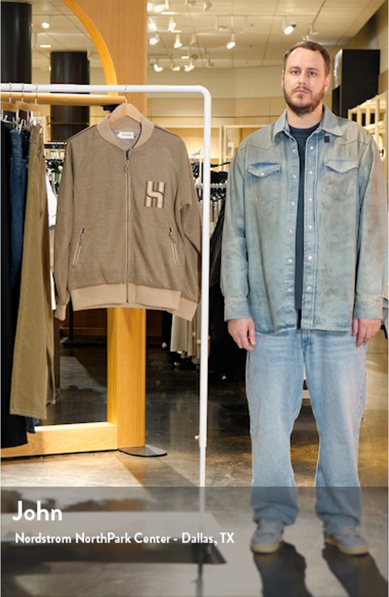 Geometric Jacquard Knit Track Jacket, sales video thumbnail