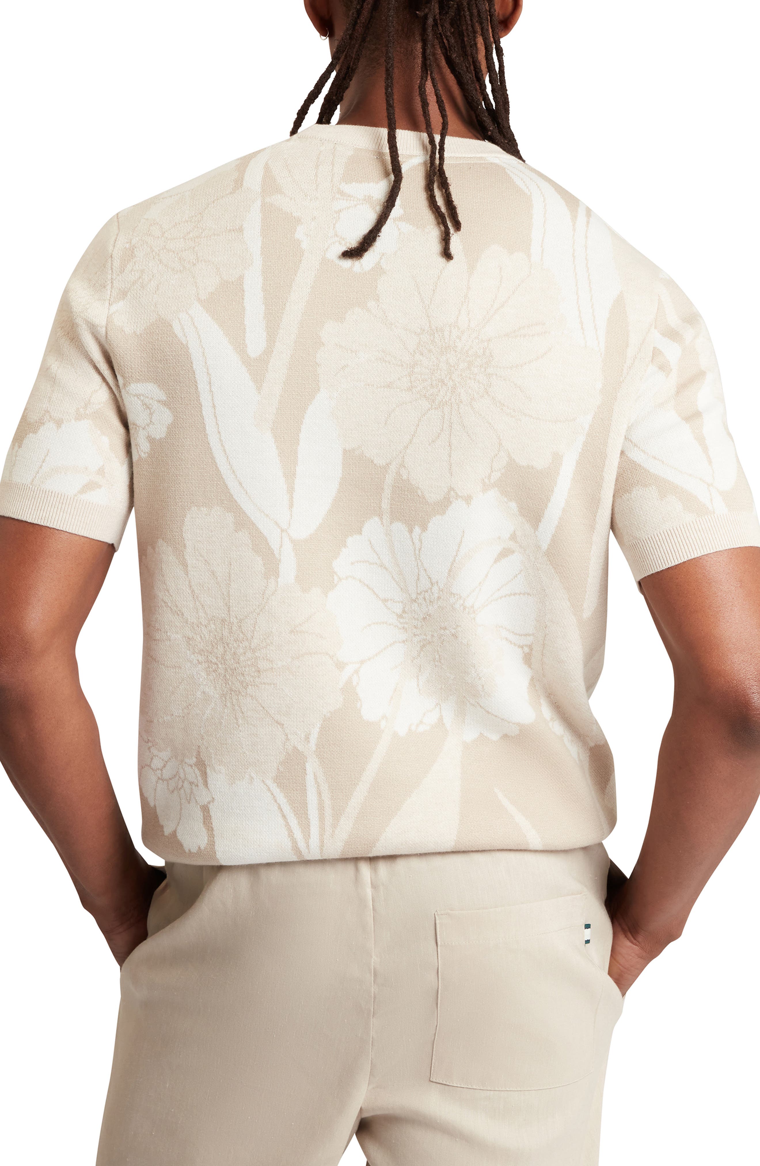 Baryn Floral Short Sleeve Sweater - image 2