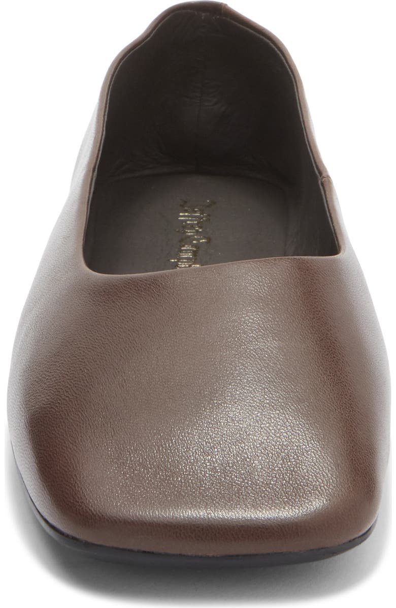Jeffrey Campbell Listos Square Toe Flat, Alternate, color, Brown