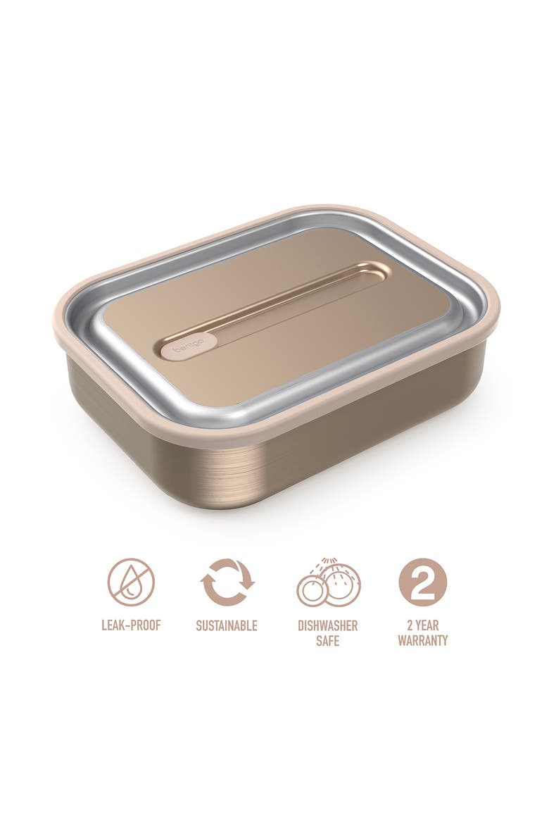 Stainless Steel Lunch Box - Carbon Black, Alternate, color, GOLD
