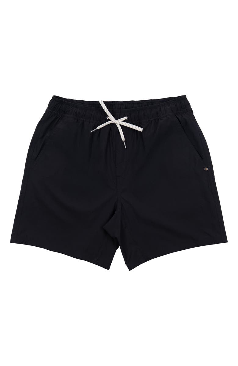 BURNSIDE Elastic Waist Shorts with Liner, Main, color,