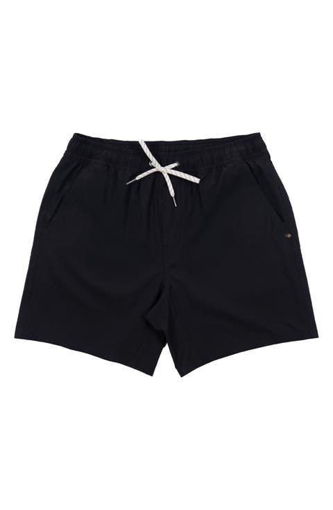 Elastic Waist Shorts with Liner
