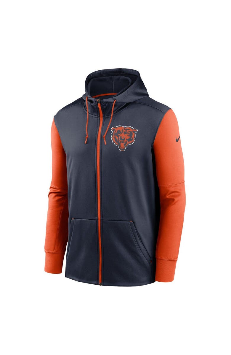 Nike Men's Nike  Navy Chicago Bears Performance Full-Zip Hoodie, Alternate, color, 