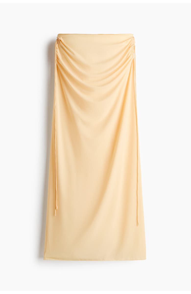 H&M Drawstring-detail Beach Skirt, Main, color, Light Yellow
