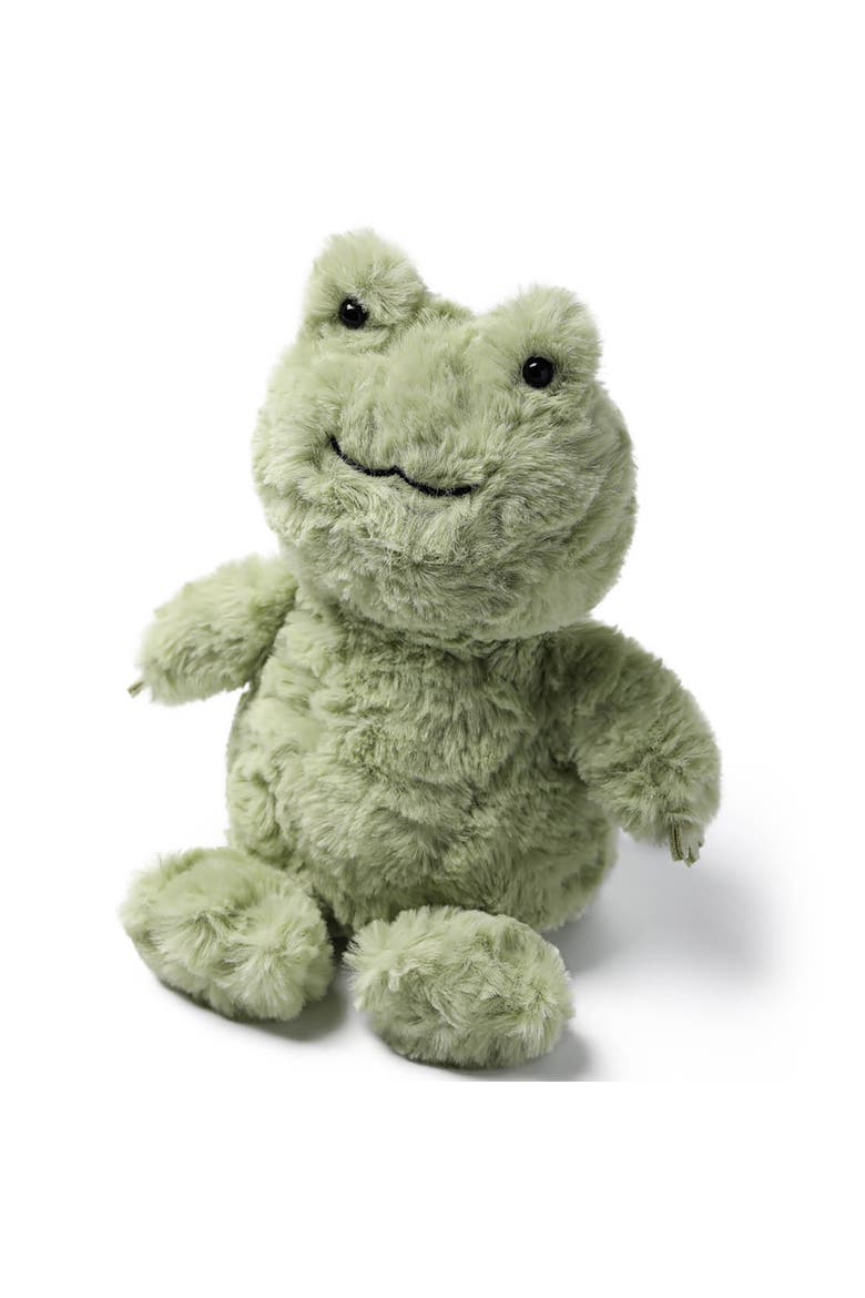 7 Inch Relaxing Frog Weighted Stuffed Animal, Alternate, color, Green