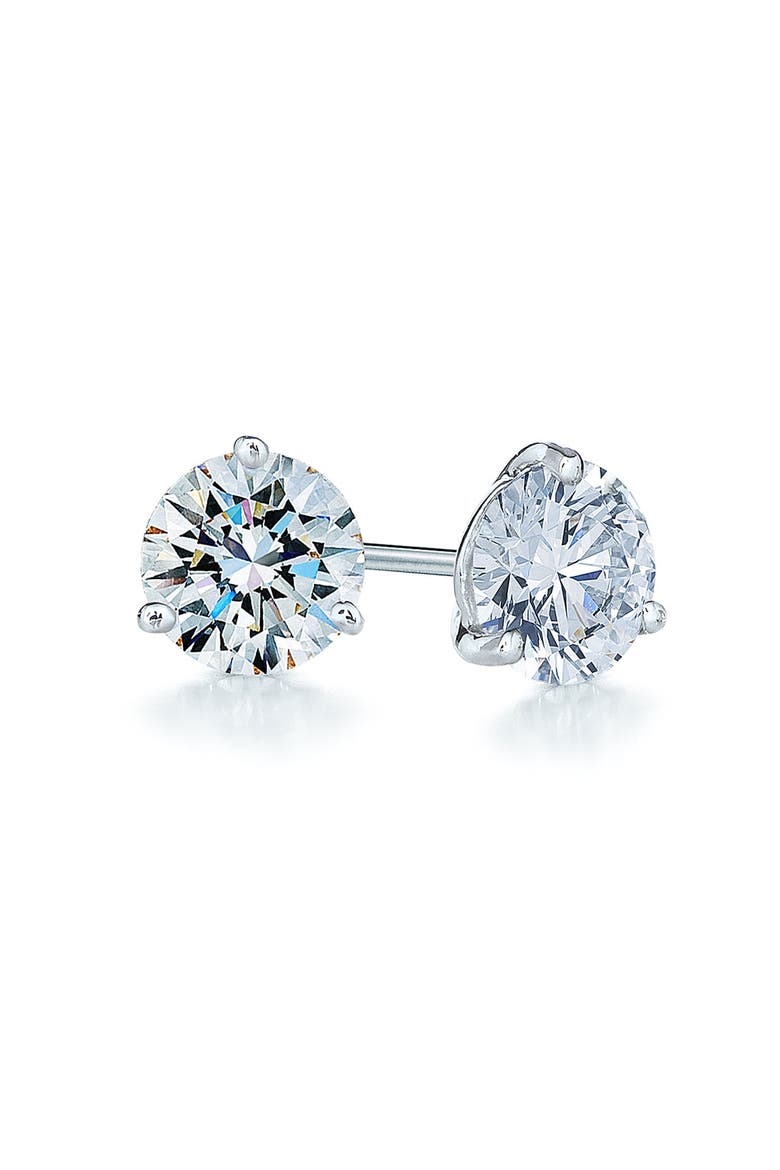 0.75ct tw Diamond & Platinum Stud Earrings, Main, color, PLATINUM