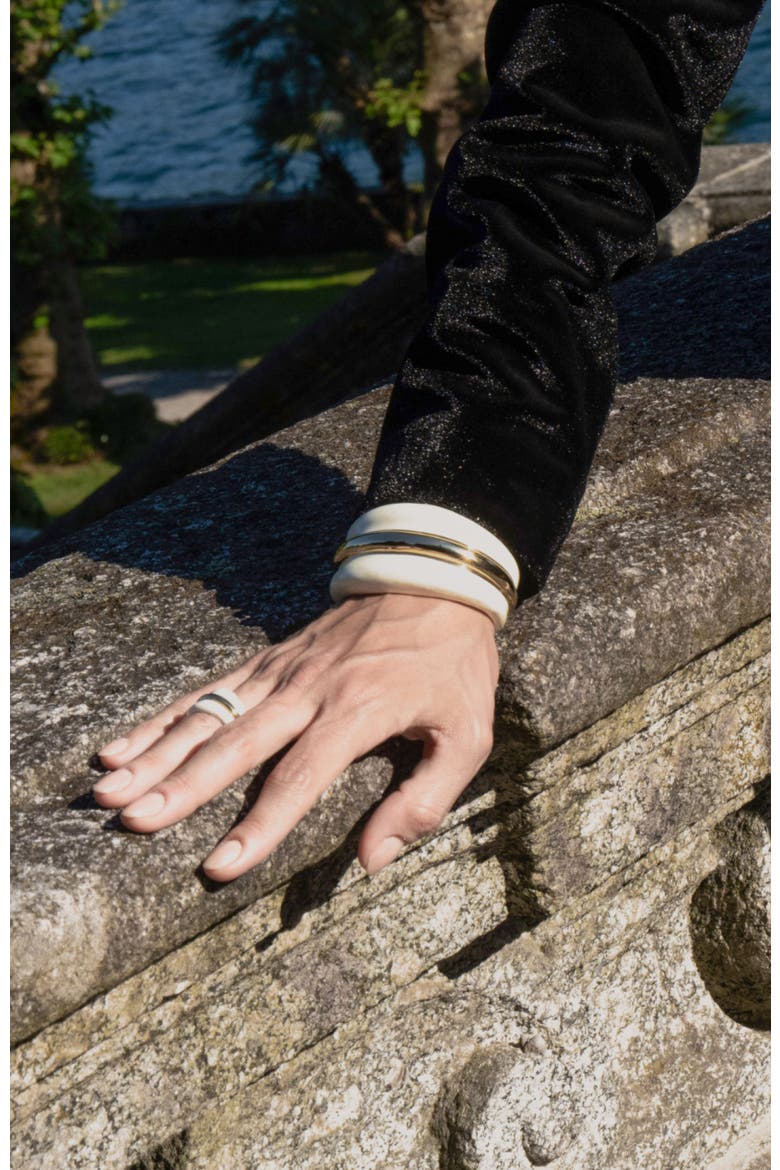 Ostuni Bangle, Alternate, color, Red & Gold